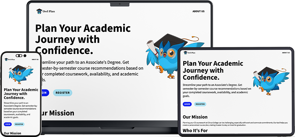 Course Recommendation System Mockup